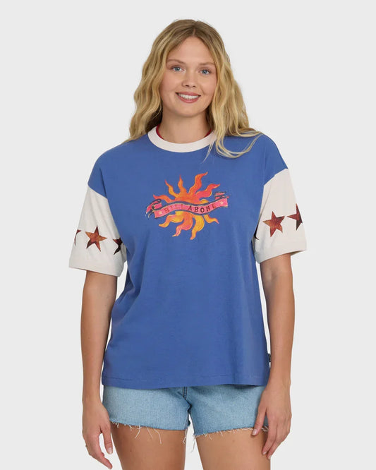 Tropics Co Ringer Knit Tee