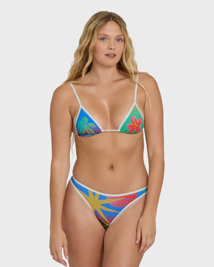 Midnight Tropics Mini Slide Triangle Bikini Top