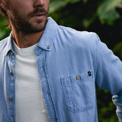 Scholar Chambray Button Up Shirt