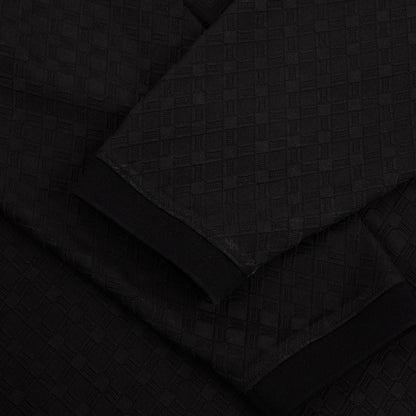 Jacquard Long Sleeve Polo